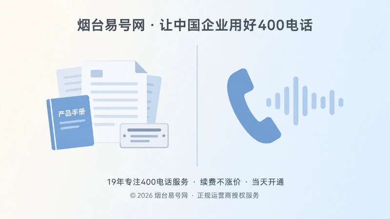资料查看型与口头转述型两类400电话选号场景对比配图